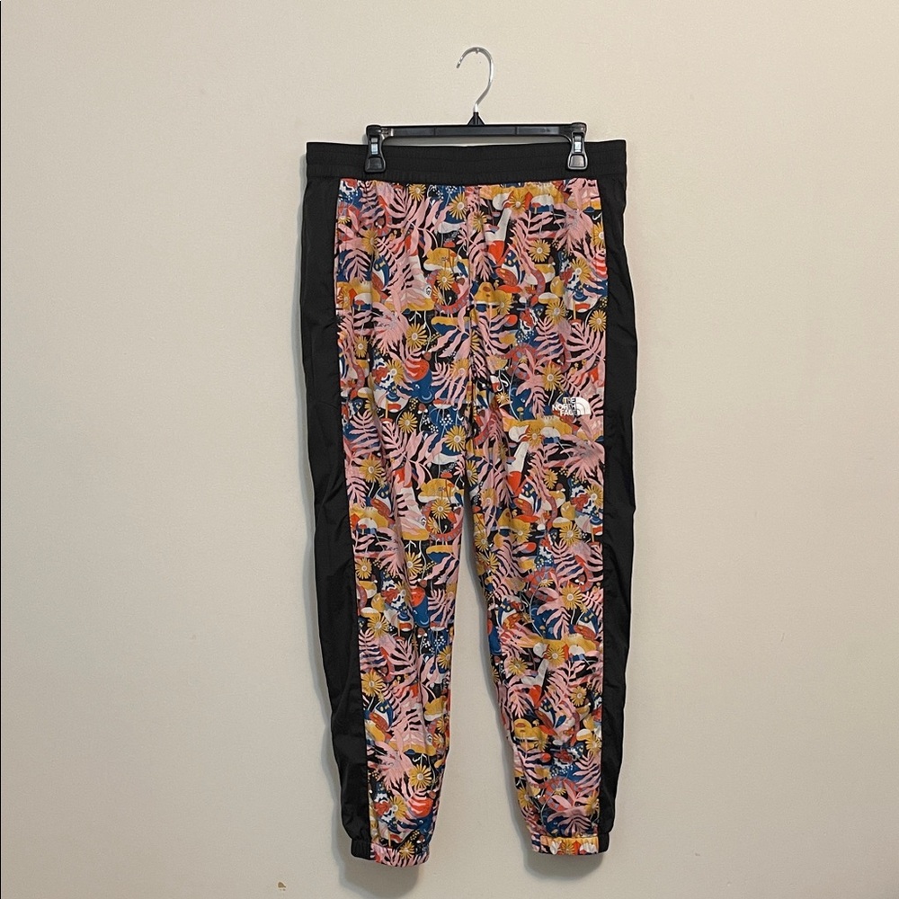 The North Face Women’s Hydrenaline Windwall Black Tropical Gorpcore Pants Large - Picture 2 of 7